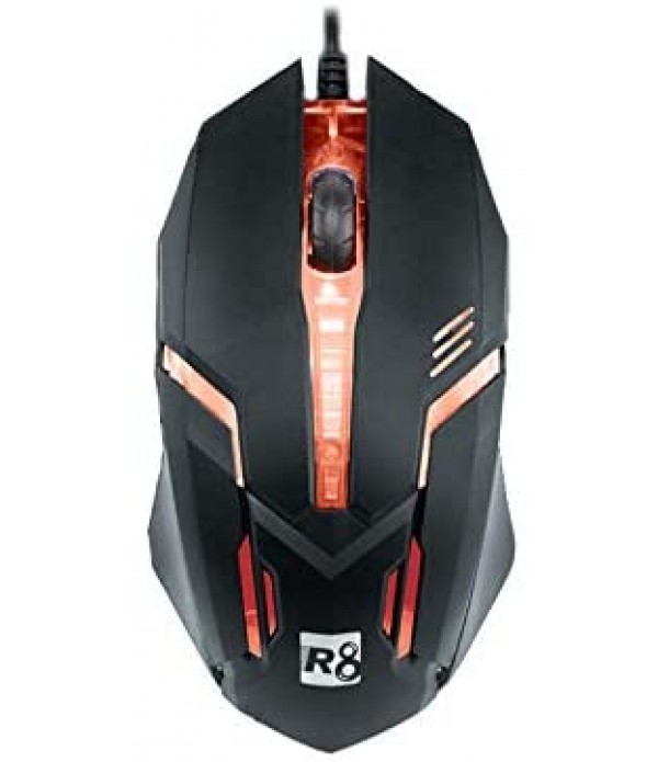 Gaming Mouse with LED Light R8-1602 - Black Color